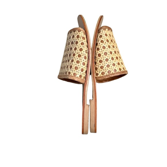 St. Agni Hennie Rattan Slide Sandals Sz 41/10 - Picture 8 of 15